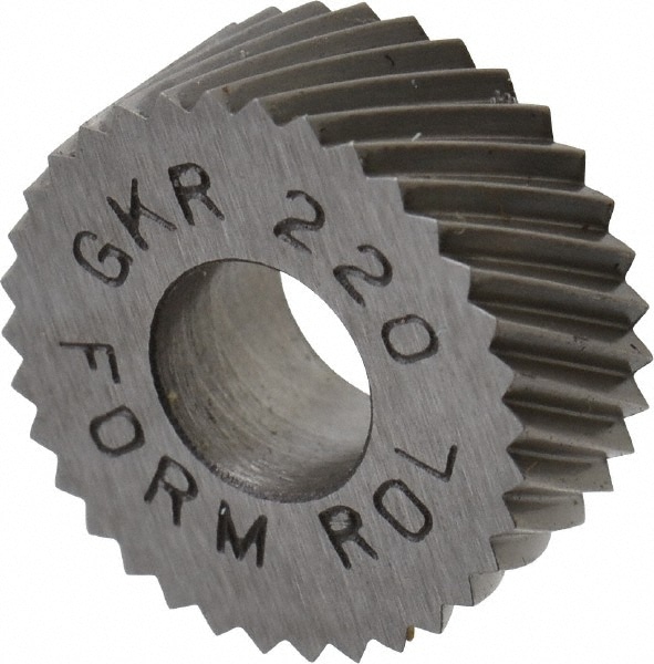 Made in USA GKR-220 Standard Knurl Wheel: 5/8" Dia, 90 ° Tooth Angle, 20 TPI, Diagonal, High Speed Steel Image