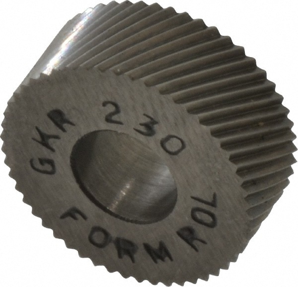 Made in USA GKR-230 Standard Knurl Wheel: 5/8" Dia, 90 ° Tooth Angle, 30 TPI, Diagonal, High Speed Steel Image