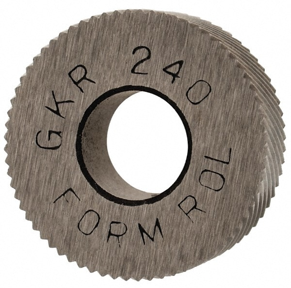 Made in USA GKR-240 Standard Knurl Wheel: 5/8" Dia, 90 ° Tooth Angle, 40 TPI, Diagonal, High Speed Steel Image