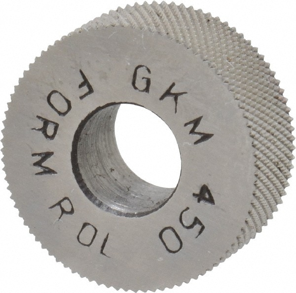 Made in USA GKM-450 Standard Knurl Wheel: 5/8" Dia, 70 ° Tooth Angle, 50 TPI, Diamond, High Speed Steel Image