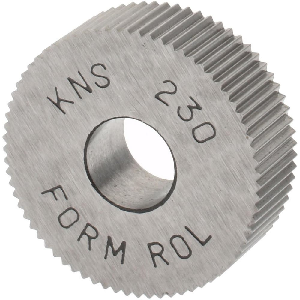 Made in USA KNS-230 Standard Knurl Wheel: 3/4" Dia, 90 ° Tooth Angle, 30 TPI, Straight, High Speed Steel Image