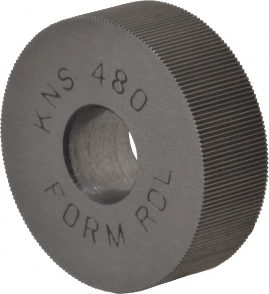 Made in USA KNS-480 Standard Knurl Wheel: 3/4" Dia, 70 ° Tooth Angle, 80 TPI, Straight, High Speed Steel Image