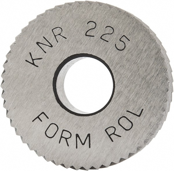 Made in USA KNR-225 Standard Knurl Wheel: 3/4" Dia, 90 ° Tooth Angle, 25 TPI, Diagonal, High Speed Steel Image