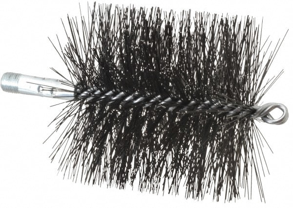 Schaefer Brush 43381 Double Stem/Spiral Tube Brush: 4-1/2" Dia, 7-1/2" OAL 