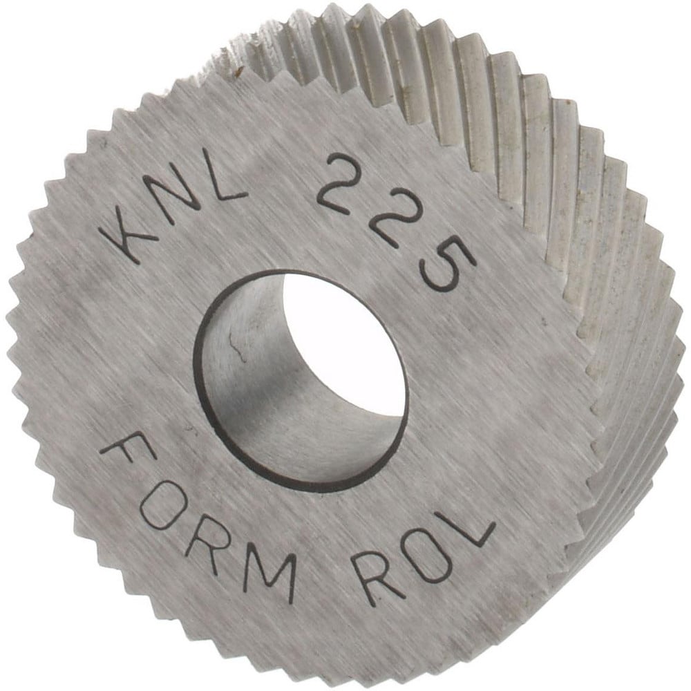 Made in USA KNL-225 Standard Knurl Wheel: 3/4" Dia, 90 ° Tooth Angle, 25 TPI, Diagonal, High Speed Steel Image