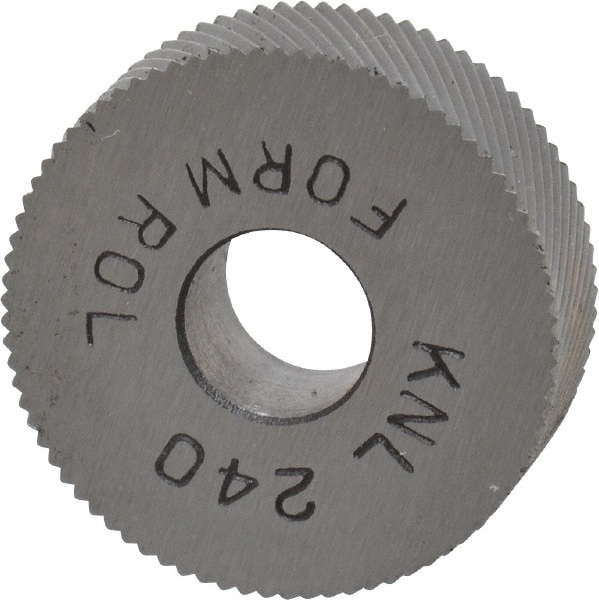 Made in USA KNL-240 Standard Knurl Wheel: 3/4" Dia, 90 ° Tooth Angle, 40 TPI, Diagonal, High Speed Steel Image