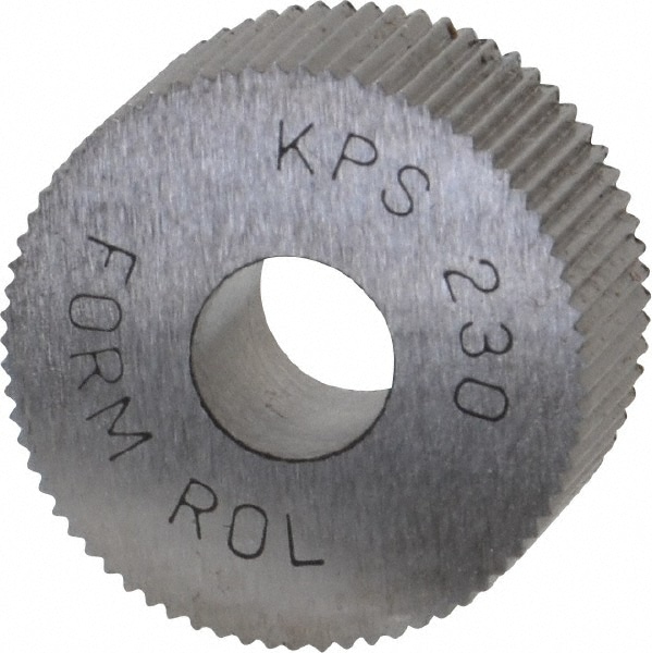 Made in USA KPS-230 Standard Knurl Wheel: 3/4" Dia, 90 ° Tooth Angle, 30 TPI, Straight, High Speed Steel Image