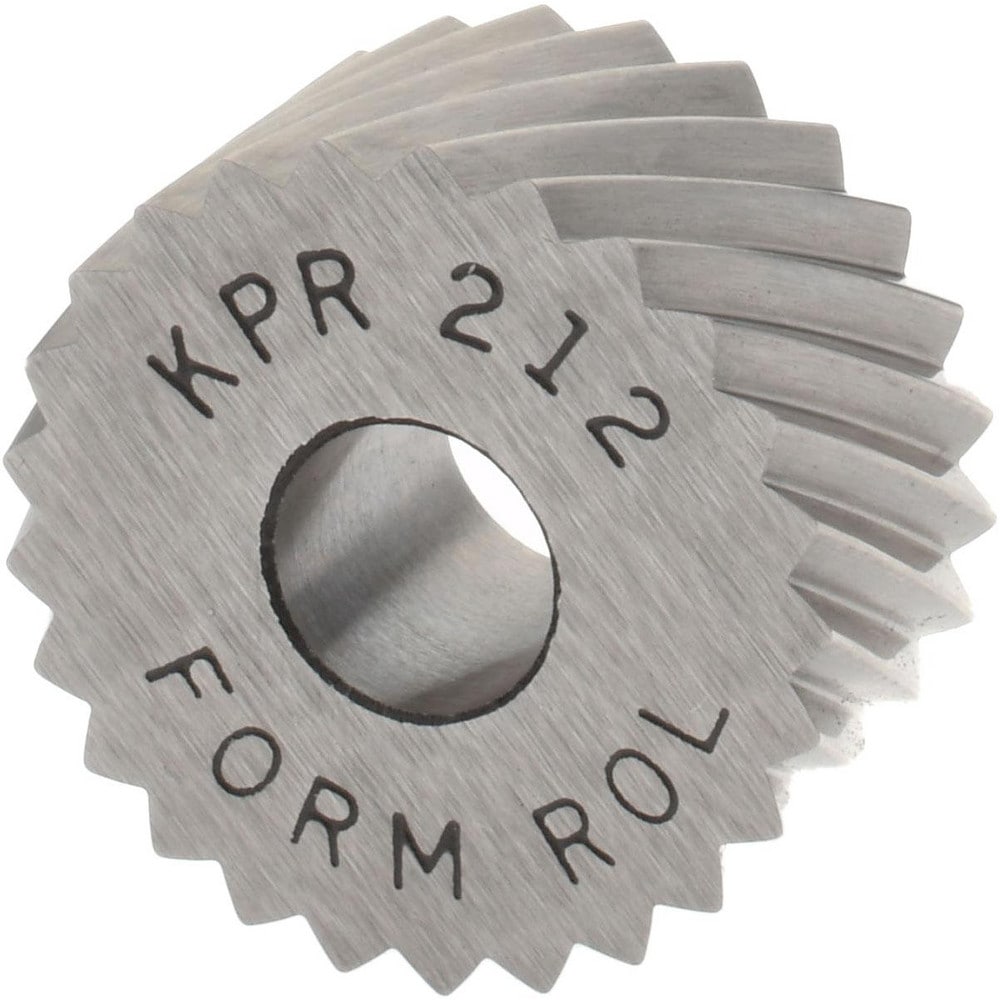 Made in USA KPR-212 Standard Knurl Wheel: 3/4" Dia, 90 ° Tooth Angle, 12 TPI, Diagonal, High Speed Steel Image