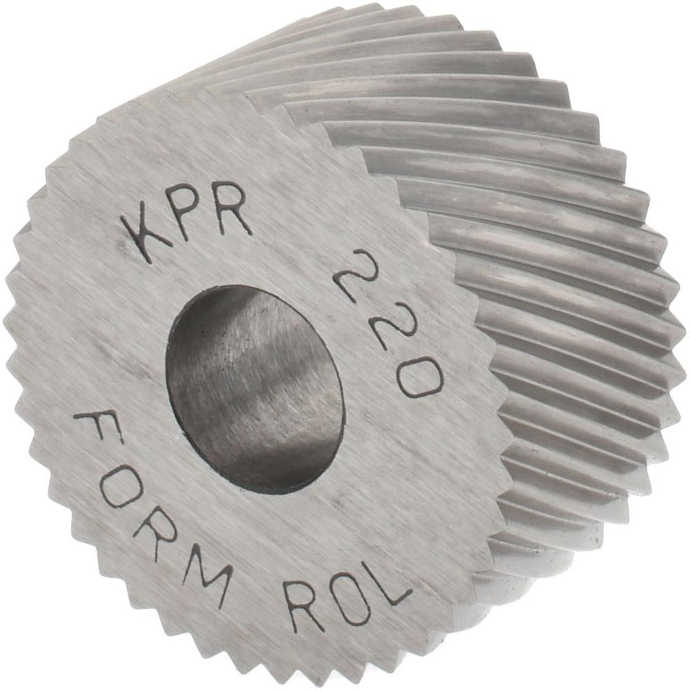 Made in USA KPR-220 Standard Knurl Wheel: 3/4" Dia, 90 ° Tooth Angle, 20 TPI, Diagonal, High Speed Steel Image