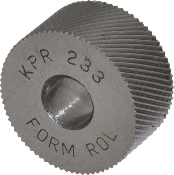 Made in USA KPR-233 Standard Knurl Wheel: 3/4" Dia, 90 ° Tooth Angle, 33 TPI, Diagonal, High Speed Steel Image