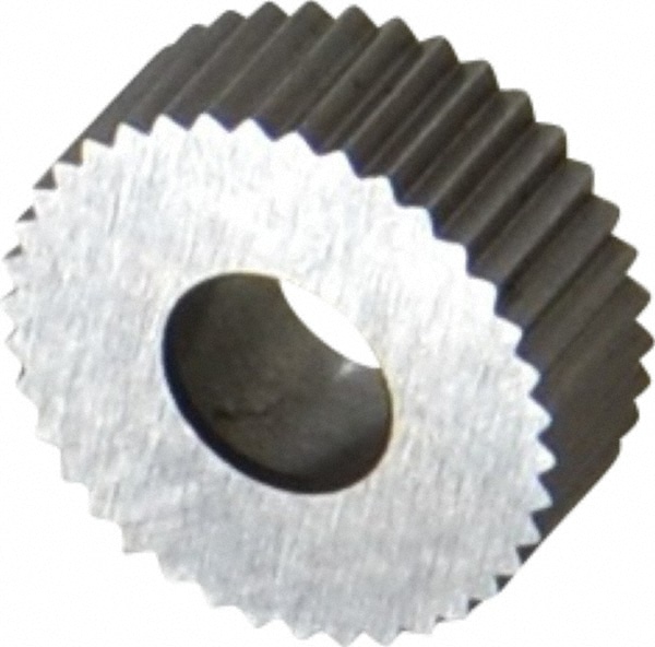 Made in USA EPSX225 Standard Knurl Wheel: 1/2" Dia, 90 ° Tooth Angle, 25 TPI, Straight, Cobalt Image