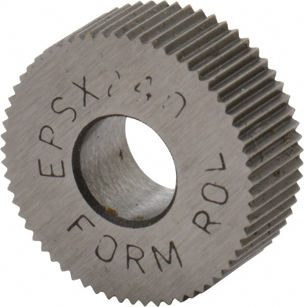 Made in USA EPSX240 Standard Knurl Wheel: 1/2" Dia, 90 ° Tooth Angle, 40 TPI, Straight, Cobalt Image