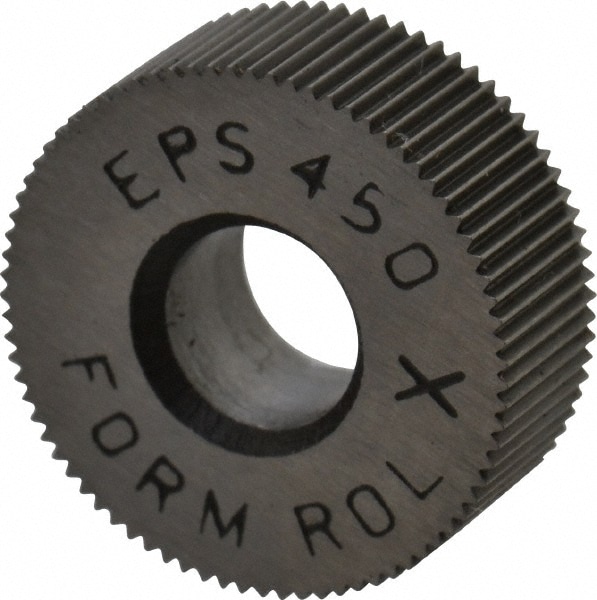 Made in USA EPSX450 Standard Knurl Wheel: 1/2" Dia, 70 ° Tooth Angle, 50 TPI, Straight, Cobalt Image