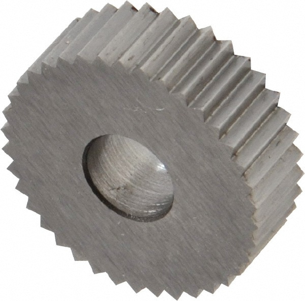 Made in USA KNSX216 Standard Knurl Wheel: 3/4" Dia, 90 ° Tooth Angle, 16 TPI, Straight, Cobalt Image