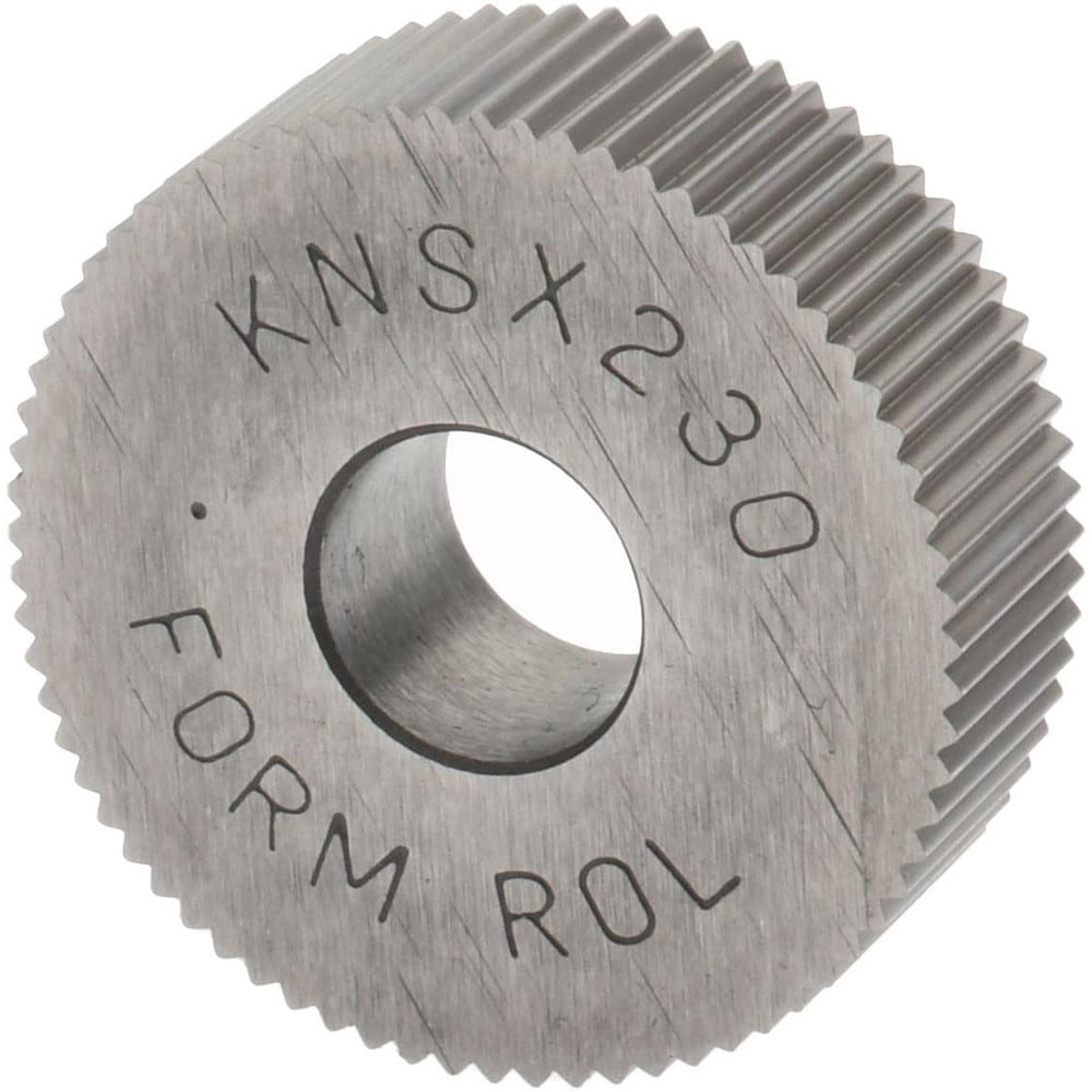 Made in USA KNSX230 Standard Knurl Wheel: 3/4" Dia, 90 ° Tooth Angle, 30 TPI, Straight, Cobalt Image