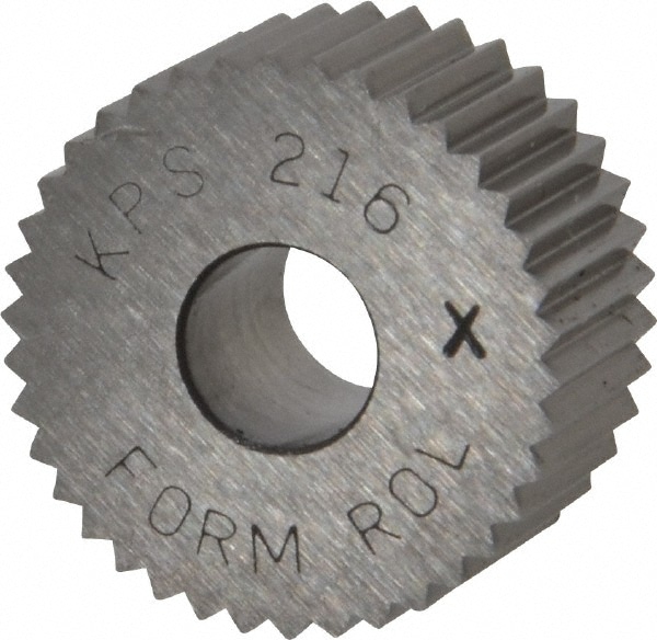 Made in USA KPSX216 Standard Knurl Wheel: 3/4" Dia, 90 ° Tooth Angle, 16 TPI, Straight, Cobalt Image