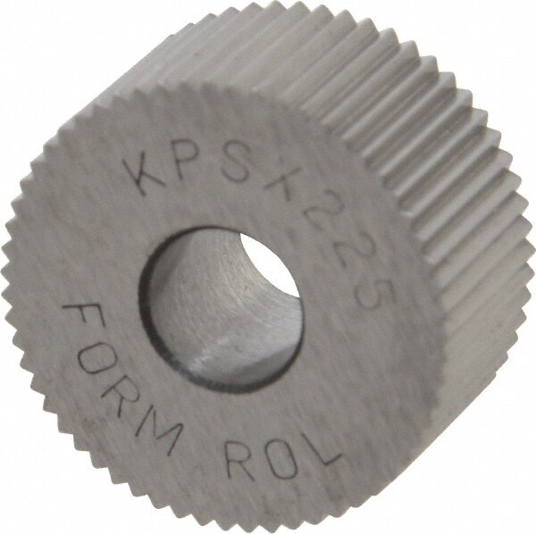 Made in USA KPSX225 Standard Knurl Wheel: 3/4" Dia, 90 ° Tooth Angle, 25 TPI, Straight, Cobalt Image