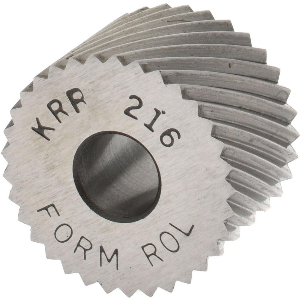 Made in USA KRR-216 Standard Knurl Wheel: 3/4" Dia, 90 ° Tooth Angle, 16 TPI, Diagonal, High Speed Steel Image