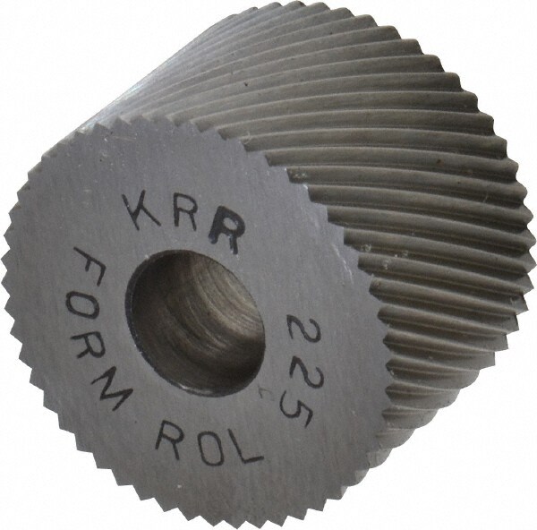 Made in USA KRR-225 Standard Knurl Wheel: 3/4" Dia, 90 ° Tooth Angle, 25 TPI, Diagonal, High Speed Steel Image