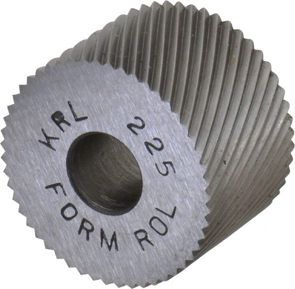 Made in USA KRL-225 Standard Knurl Wheel: 3/4" Dia, 90 ° Tooth Angle, 25 TPI, Diagonal, High Speed Steel Image