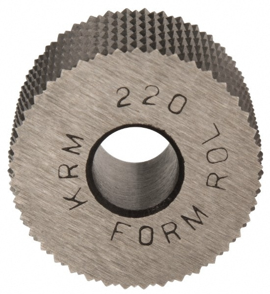 Made in USA KRM-220 Standard Knurl Wheel: 3/4" Dia, 90 ° Tooth Angle, 20 TPI, Diamond, High Speed Steel Image