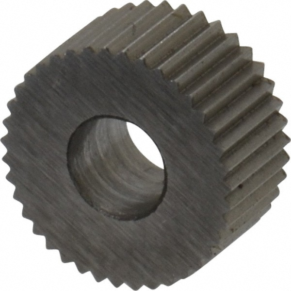 Made in USA BPSX240 Standard Knurl Wheel: 5/16" Dia, 70 ° Tooth Angle, 40 TPI, Straight, Cobalt Image