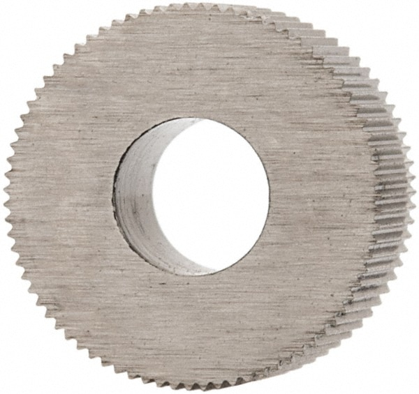 Made in USA BPSX480 Standard Knurl Wheel: 5/16" Dia, 70 ° Tooth Angle, 80 TPI, Straight, Cobalt Image