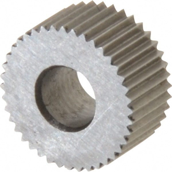 Made in USA BPSX128 Standard Knurl Wheel: 5/16" Dia, 80 ° Tooth Angle, Straight, Cobalt Image