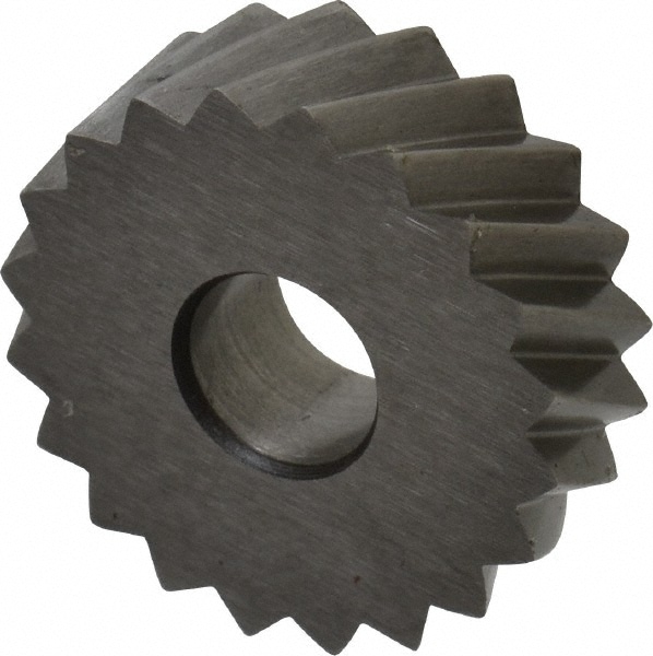 Made in USA KNR-210 Standard Knurl Wheel: 3/4" Dia, 90 ° Tooth Angle, 10 TPI, Diagonal, High Speed Steel Image