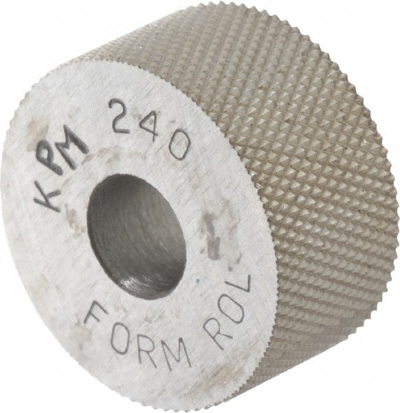 Made in USA KPM-240 Standard Knurl Wheel: 3/4" Dia, 90 ° Tooth Angle, 40 TPI, Diamond, High Speed Steel Image