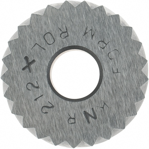 Made in USA KNRX212 Standard Knurl Wheel: 3/4" Dia, 90 ° Tooth Angle, 12 TPI, Diagonal, Cobalt Image