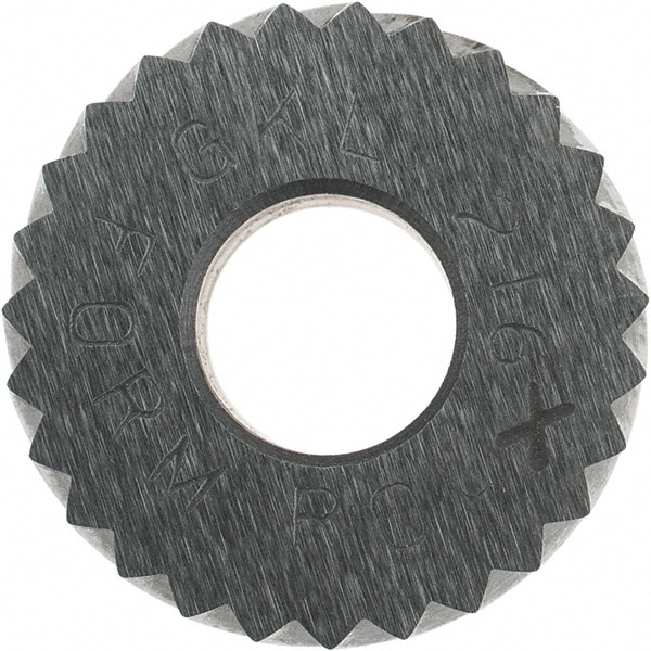 Made in USA GKLX216 Standard Knurl Wheel: 5/8" Dia, 90 ° Tooth Angle, 16 TPI, Diagonal, Cobalt Image