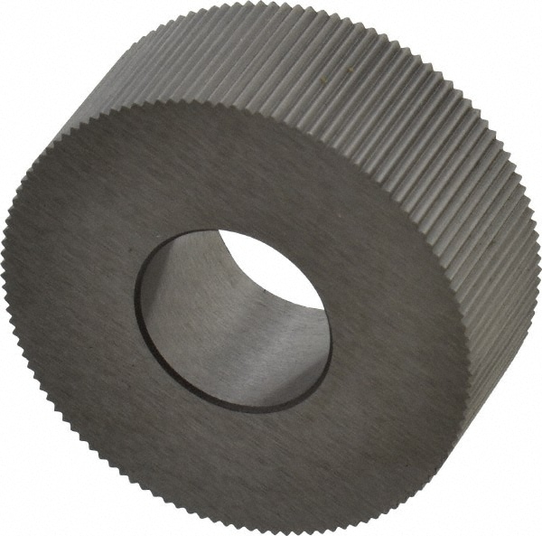 Made in USA PHS-230 Standard Knurl Wheel: 1-1/4" Dia, 90 ° Tooth Angle, 30 TPI, Straight, High Speed Steel Image