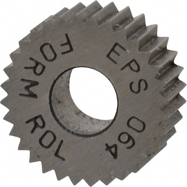 Made in USA EPS-064 Standard Knurl Wheel: 1/2" Dia, 80 ° Tooth Angle, Straight, High Speed Steel Image