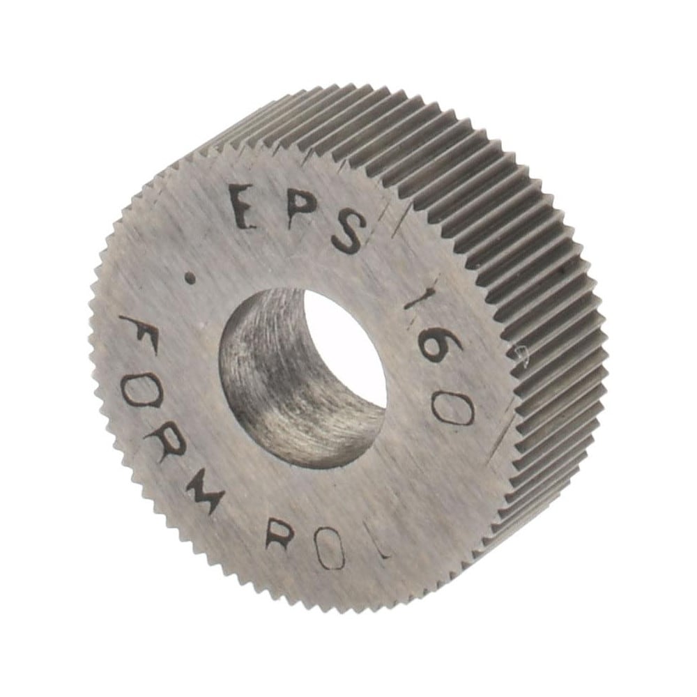 Made in USA EPS-160 Standard Knurl Wheel: 1/2" Dia, 80 ° Tooth Angle, Straight, High Speed Steel Image