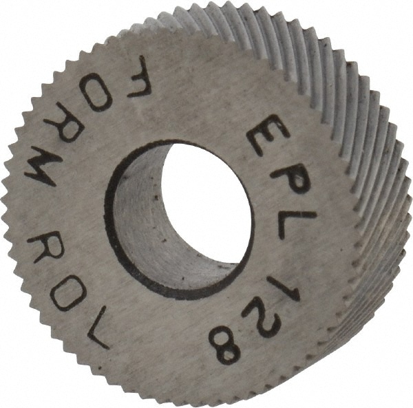 Made in USA EPL-128 Standard Knurl Wheel: 1/2" Dia, 80 ° Tooth Angle, Diagonal, High Speed Steel Image