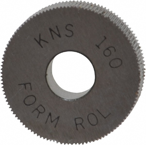 Made in USA KNS-160 Standard Knurl Wheel: 3/4" Dia, 80 ° Tooth Angle, Straight, High Speed Steel Image