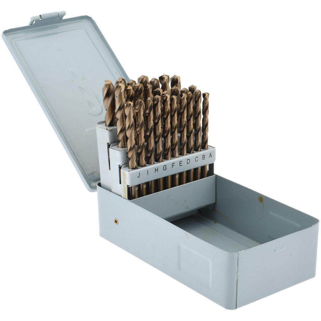 Value Collection 78169828 Drill Bit Set: Jobber Length Drill Bits, 26 Pc, 0.234" to 0.413" Drill Bit Size, 118 &deg;, Cobalt Image