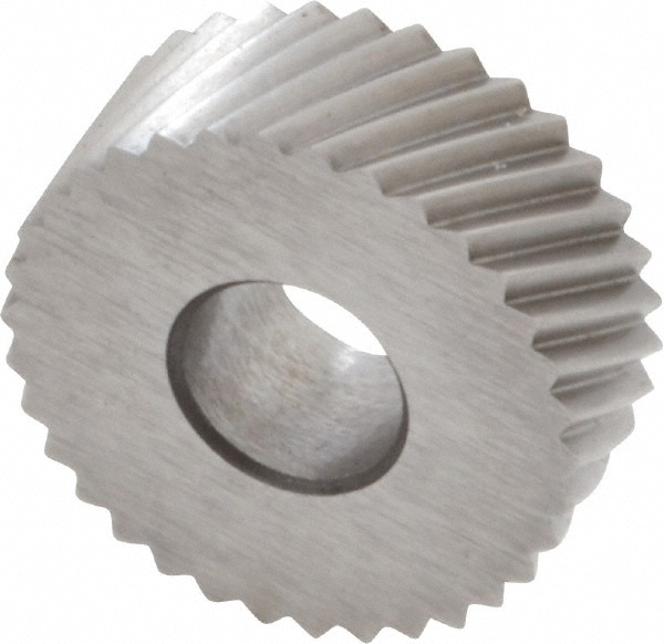 Made in USA EPRX225 Standard Knurl Wheel: 1/2" Dia, 90 ° Tooth Angle, 25 TPI, Diagonal, Cobalt Image