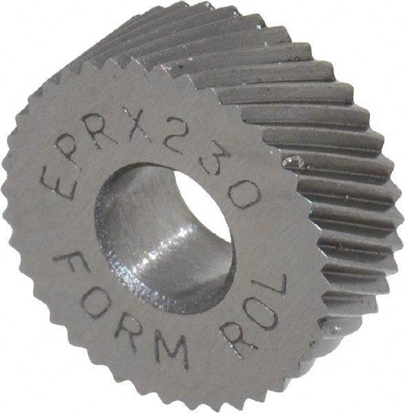 Made in USA EPRX230 Standard Knurl Wheel: 1/2" Dia, 90 ° Tooth Angle, 30 TPI, Diagonal, Cobalt Image