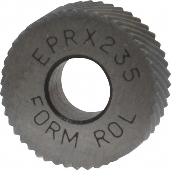 Made in USA EPRX235 Standard Knurl Wheel: 1/2" Dia, 90 ° Tooth Angle, 35 TPI, Diagonal, Cobalt Image