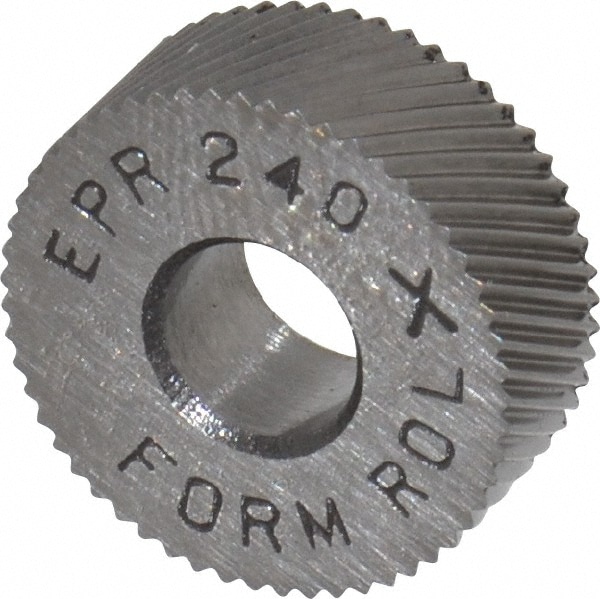 Made in USA EPRX240 Standard Knurl Wheel: 1/2" Dia, 90 ° Tooth Angle, 40 TPI, Diagonal, Cobalt Image