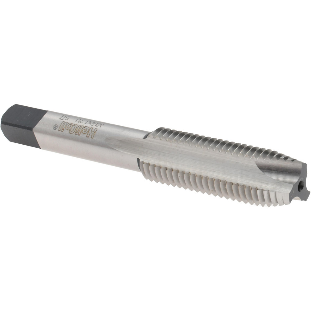 Spiral Point STI Tap: M12 x 1.75 Metric Coarse, 3 Flutes, Plug, High Speed Steel, Bright/Uncoated