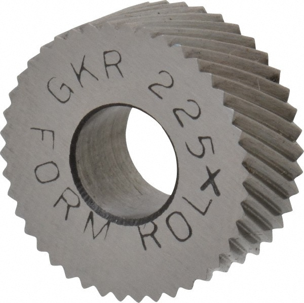 Made in USA GKRX225 Standard Knurl Wheel: 5/8" Dia, 90 ° Tooth Angle, 25 TPI, Diagonal, Cobalt Image