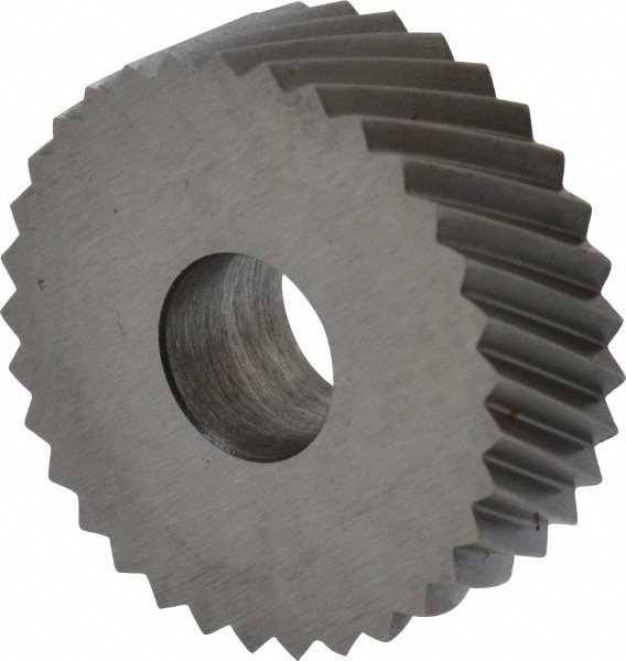 Made in USA KNRX216 Standard Knurl Wheel: 3/4" Dia, 90 ° Tooth Angle, 16 TPI, Diagonal, Cobalt Image