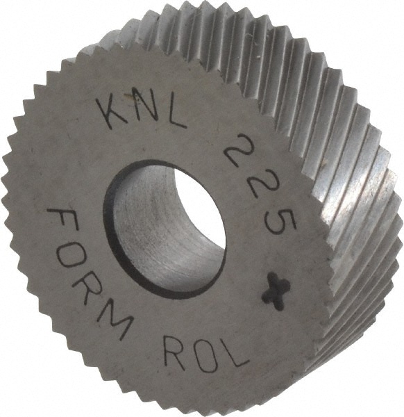 Made in USA KNLX225 Standard Knurl Wheel: 3/4" Dia, 90 ° Tooth Angle, 25 TPI, Diagonal, Cobalt Image