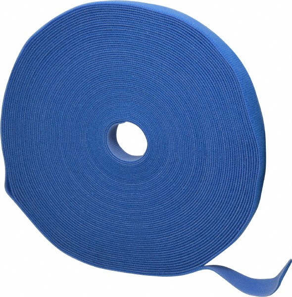 SpeedTech | SpeedWrap ES Cable Tie: 75' Long, Blue, Nylon & Polyethylene, Hook & Loop Strap - 50 lb Tensile Strength | 20-Pack | Part #SWR.75X25BL