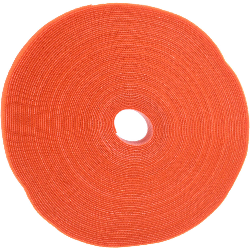 SpeedTech | SpeedWrap ES Cable Tie: 75' Long, Orange, Nylon & Polyethylene, Hook & Loop Strap - 50 lb Tensile Strength | Part #SWR.75X25OR