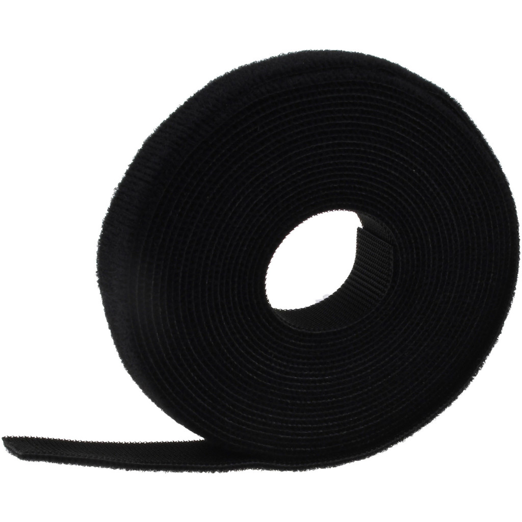 SpeedTech | SpeedWrap ES Cable Tie: 15' Long, Black, Nylon & Polyethylene, Hook & Loop Strap - 50 lb Tensile Strength | Part #SWR.75X5BK