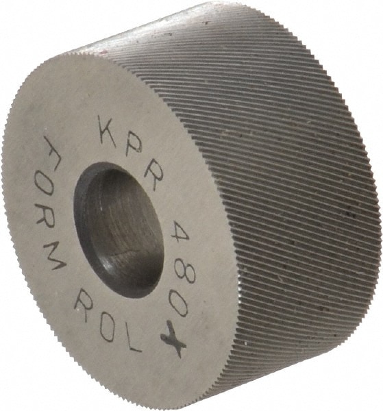 Made in USA KPRX480 Standard Knurl Wheel: 3/4" Dia, 70 ° Tooth Angle, 80 TPI, Diagonal, Cobalt Image